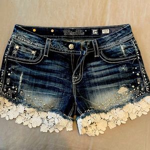 MissMe Jean shorts. Dark wash. Size 29